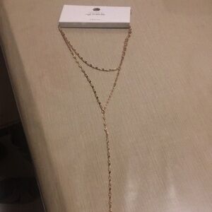 Forever 21 set of 2 gold necklaces y necklace brand new with tags